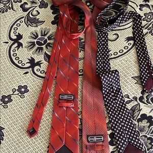 Jacques Moret Red and Black Tie Collection